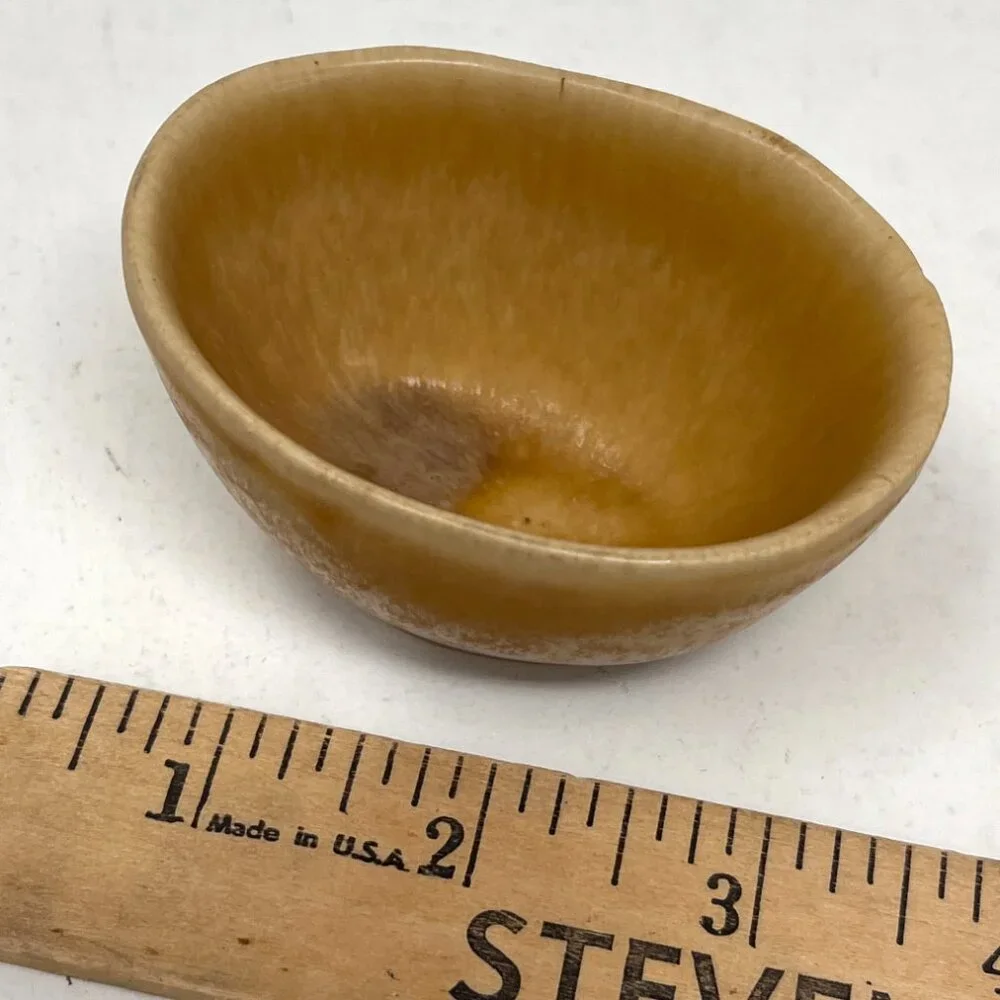 Retired ~ Crate & Barrel Grove Brown Dip Bowl [121-586] 1.75oz Stoneware